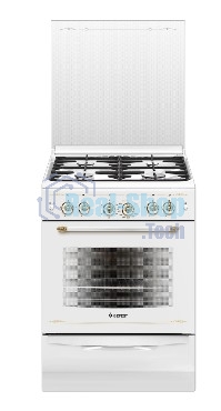 Плита газовая Gefest ПГ 6100-02 0181 белый, конфорок 4 шт, духовка 52 л, 60 см x 85 см x 60 см