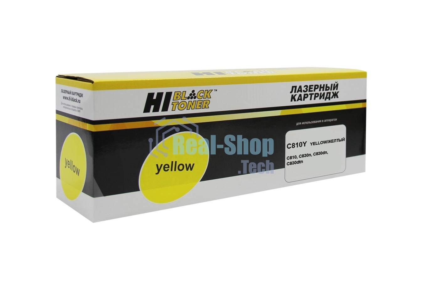 Тонер-картридж Hi-Black (HB-44059117/44059105) для OKI C810/830, Y, 8K